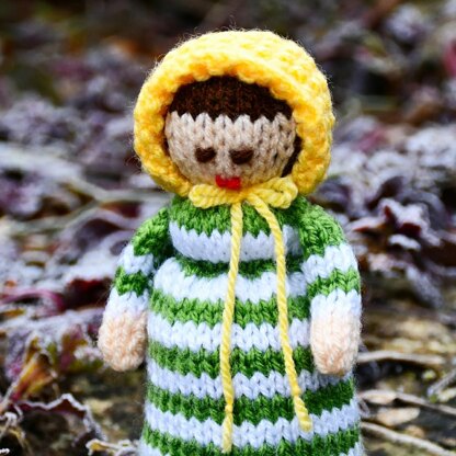 Victorian Doll Egg Cosy Knitting Pattern - Doll Knitting Pattern.