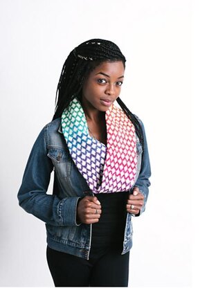 Knit the Rainbow Scarf