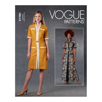 Vogue Misses' Dresses & Belt V1781 - Sewing Pattern