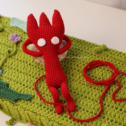 Three-Horned Yarn Spirit – Crochet Fanart Pattern (Digital PDF)
