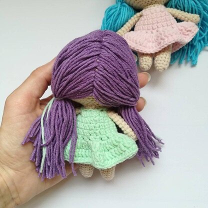 Annie the Small Doll Crochet pattern by LovenikaDesign