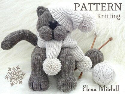 Cat Baby Kids Toys Pattern Knitting Children Toy