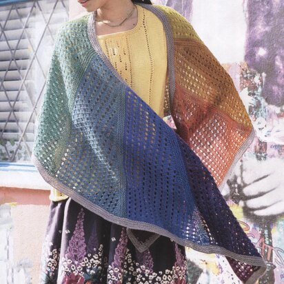 Rainbow curve - knitting pattern