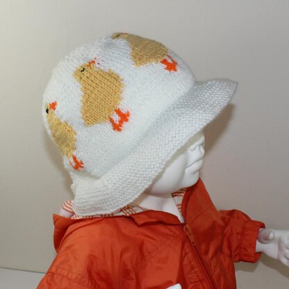 Baby and Child Easter Chick Sun Hat