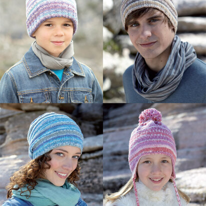 Knitted Hats in Sirdar Crofter DK - 9598 - Downloadable PDF