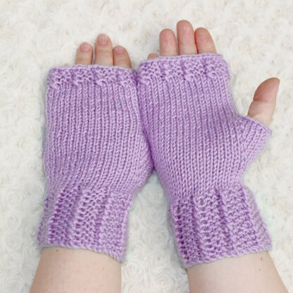 Knitting Pattern ladies fingerless gloves UK & USA #448