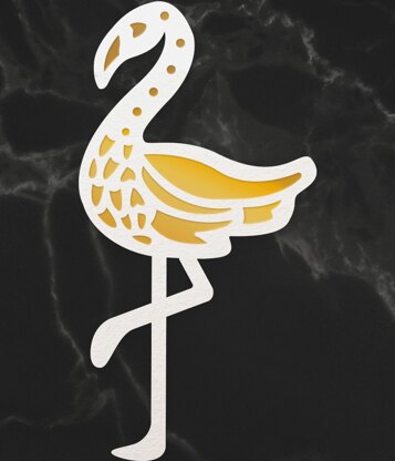 Artdeco Creations Couture Creations Sentiment Mini Die - Flamingo Silhouette 1.9"X1.9"