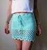 Beachy Scallop Mini Skirt