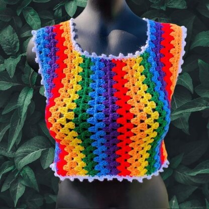 Zig Zag Crochet Top