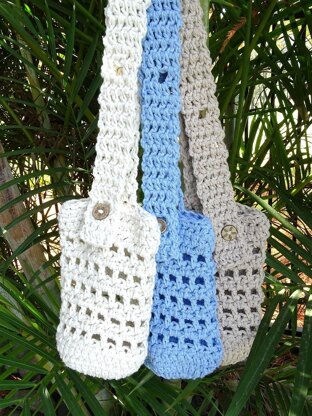 Crochet Drink Bottle Holder Bag