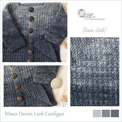 Nîmes Denim Look Cardigan - P241