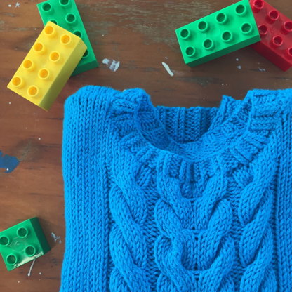 Marley's Blue Cables Jumper