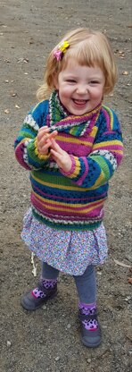 Child’s shawl collar jumper