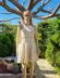 Crochet dress for summer with granny squares