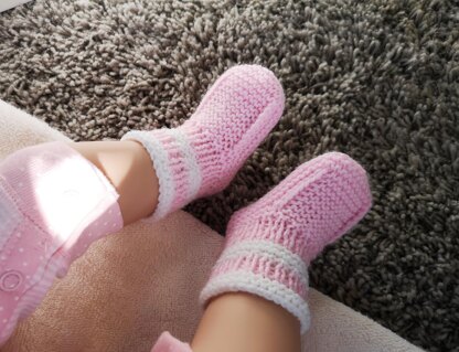 Pink Baby Booties