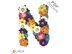 Floral letter N crochet applique pattern