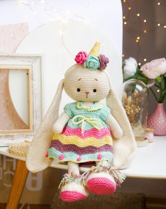 Crochet Toy Clothes Pattern - Outfit "Unicorn" for large toys