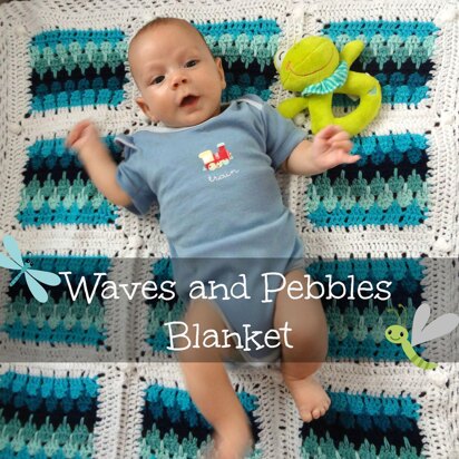 Waves and Pebbles Blanket