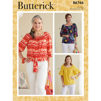Butterick Misses' Tops B6766 - Sewing Pattern