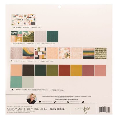 American Crafts Heidi Swapp - Care Free Project Pad 12"X12"