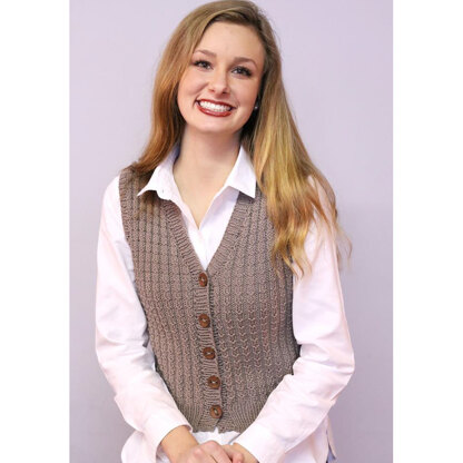 Plymouth Yarn 3266 Ladies Vest PDF