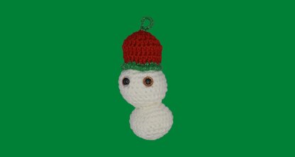 Arctic No Nose Snowman Ornament