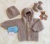 Buddy baby hoody knitting pattern 0-3mths & 6-12mths