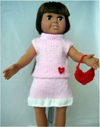 Valentine's Day! - Knitting Patterns fit American Girl and other 18-Inch Dolls