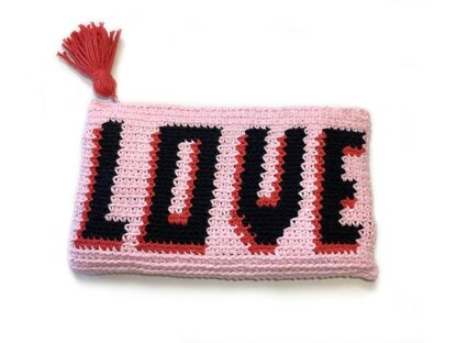 LOVE Pouch Tapestry Pattern