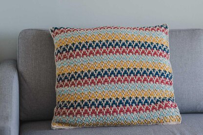 Mosaic Crochet Pillow