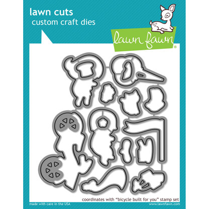 Lawn Fawn Lawn Cuts Custom Craft Die - Bicycle Built For You