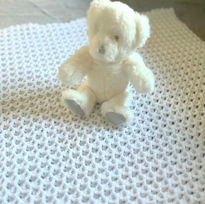 White Harmony Baby Blanket