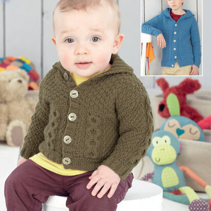 Baby Boy's and Boy's Jackets in Sirdar Snuggly DK - 4490 - Downloadable PDF