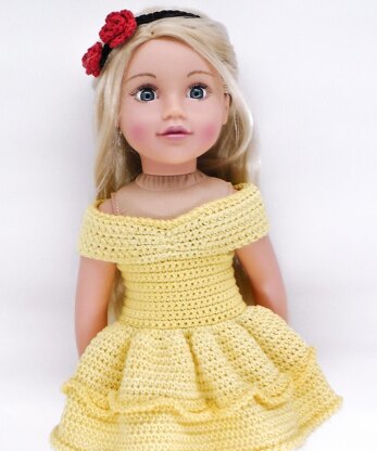 GOTZ/DaF 18" Doll Princess Belle Dress Set