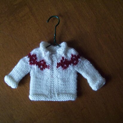 Christmas Tree Ornament Tiny Cardigan II