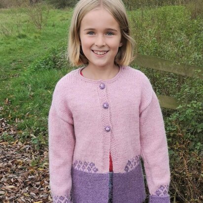 Girl's Flower Jacket - knitting pattern