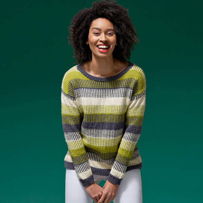 Kim Colour Merge Jumper in West Yorkshire Spinners ColourLab - DBP0147 - Downloadable PDF