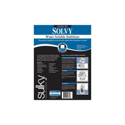 Sulky Solvy Water-Soluble Stabilizer - 19-1/2in x 3 yards