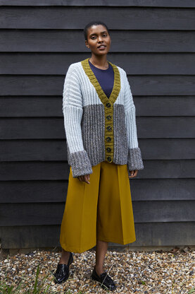 " Nettie " - Cardigan Knitting Pattern For Women in Debbie Bliss Donegal Luxury Tweed Aran by Debbie Bliss