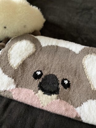 Koala Pattern Print Blanket