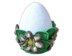 Crochet Easter egg. Large egg with flowers. Self standing egg. Easter decorative ornament. Egg souvenir