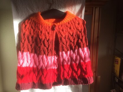 Christmas cape to keep warm in Scotland