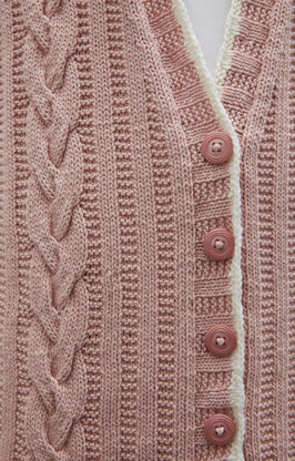 Harper - Cardigan Knitting Pattern For Women in Debbie Bliss Piper