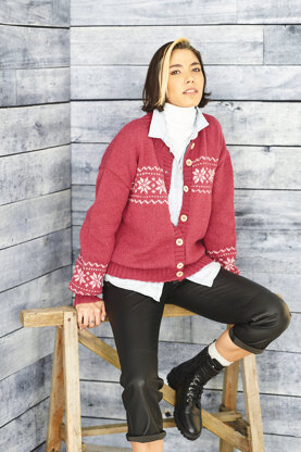 Fairisle Cardigan in Stylecraft Recreate - 9858 - Downloadable PDF