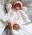 Knitting pattern Baby Doll Matinee Coat, Shorts, Bonnet & Mary jane Shoes