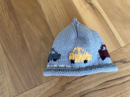 Baby Beanie 'Little Cars'