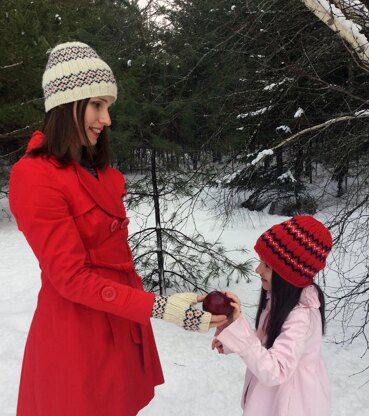 Mild Winter Hat and Mitts Set