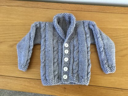Heirloom Cables Baby Sweater in Lion Brand Vanna's Choice - 60647AD