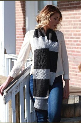 Textured Tundra Scarf in Imperial Yarn Denali - PC74 - Downloadable PDF