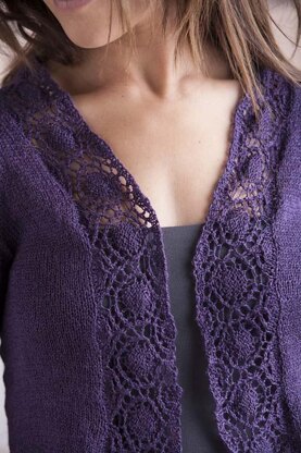 Medallion-edged shrug